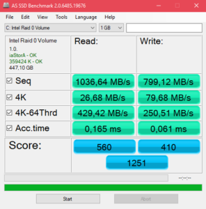 raid ssd transfer